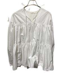 YORI（ヨリ）の古着「長袖ブラウス」｜ホワイト