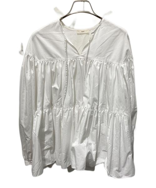 YORI（ヨリ）yori (ヨリ) 長袖ブラウス ホワイト サイズ:FREEの古着・服飾アイテム
