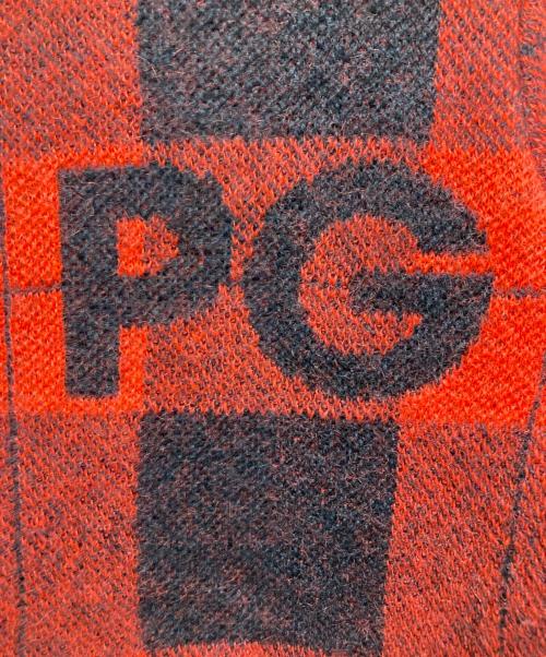 PEARLY GATES（パーリーゲイツ）PEARLY GATES (パーリーゲイツ) モヘアモックネックプルオーバー レッド×ブラック サイズ:1の古着・服飾アイテム