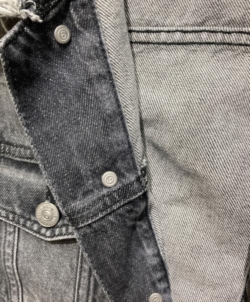 MM6 Maison Margiela（エムエムシックスメゾンマルジェラ）MM6 Maison Margiela (エムエムシックスメゾンマルジェラ) フレイド デニムベスト ブラック サイズ:キッズサイズ14の古着・服飾アイテム