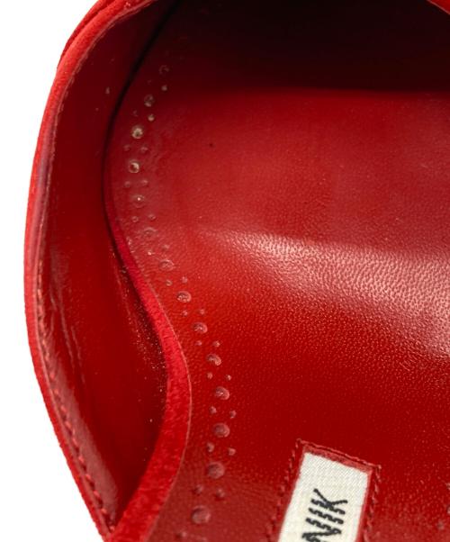 Manolo Blahnik（マノロブラニク）Manolo Blahnik (マノロブラニク) ミュール レッド サイズ:38の古着・服飾アイテム