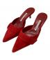 Manolo Blahnik（マノロブラニク）の古着「ミュール」｜レッド