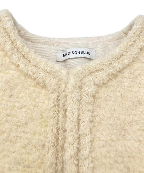 MADISON BLUE（マディソンブルー）MADISON BLUE (マディソンブルー) NO COLLAR JACKET アイボリー サイズ:Sの古着・服飾アイテム
