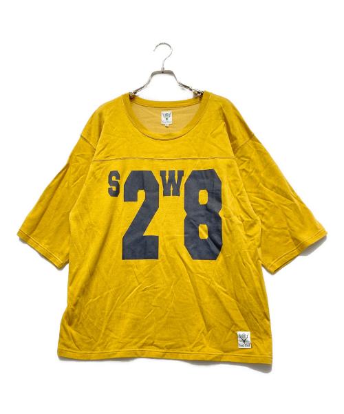 South2 West8（サウスツー ウエストエイト）south2 west8 (サウスツー ウエストエイト) Hockey Tee - R C Jersey イエロー サイズ:Sの古着・服飾アイテム