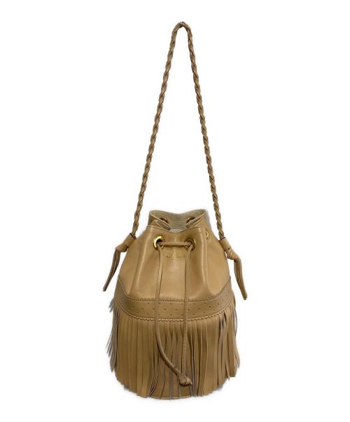 J&M DAVIDSON（ジェイ＆エム デヴィッドソン）J&M DAVIDSON (ジェイ＆エム デヴィッドソン) カーニバルレザーショルダーバッグ ベージュの古着・服飾アイテム