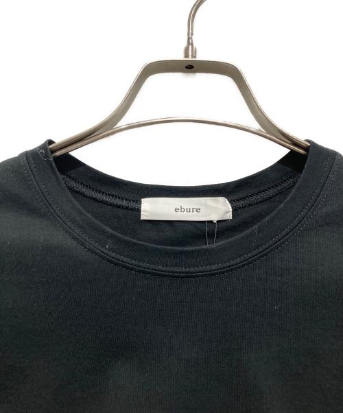 ebure（エブール）ebure (エブール) ペプラムカットソー ブラック サイズ:38の古着・服飾アイテム