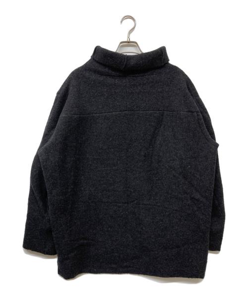 ATTACHMENT（アタッチメント）ATTACHMENT (アタッチメント) WO FLEECE BOTTLE NECK PULLOVER（ウールフリース ボトルネック プルオーバー） ブラック サイズ:SIZE 1の古着・服飾アイテム