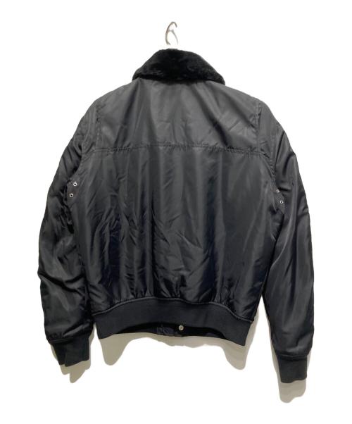 DIESEL（ディーゼル）DIESEL (ディーゼル) フライトジャケット ブラック サイズ:Lの古着・服飾アイテム