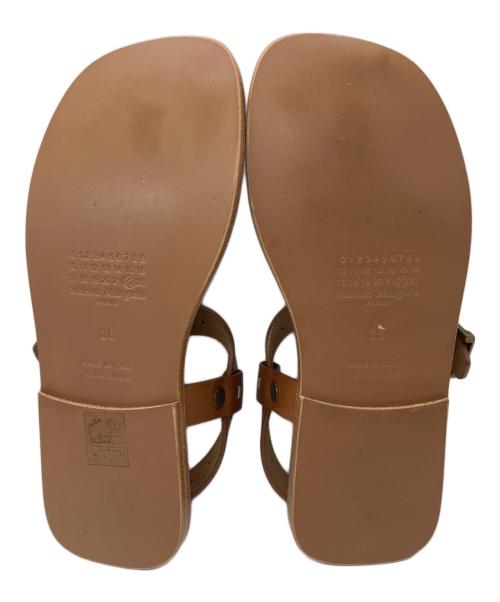 Maison Margiela（メゾンマルジェラ）Maison Margiela (メゾンマルジェラ) レザーサンダル ブラウン サイズ:36の古着・服飾アイテム