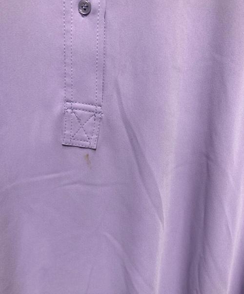 Graphpaper（グラフペーパー）Graphpaper (グラフペーパー) Satin band collar dress バイオレットの古着・服飾アイテム
