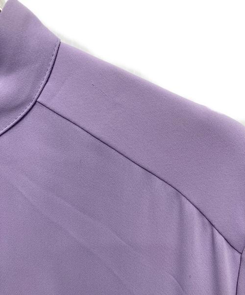 Graphpaper（グラフペーパー）Graphpaper (グラフペーパー) Satin band collar dress バイオレットの古着・服飾アイテム
