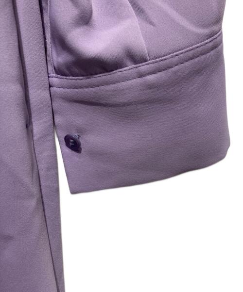 Graphpaper（グラフペーパー）Graphpaper (グラフペーパー) Satin band collar dress バイオレットの古着・服飾アイテム