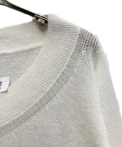 MM6 Maison Margiela（エムエムシックスメゾンマルジェラ）MM6 Maison Margiela (エムエムシックスメゾンマルジェラ) Vネックニット ホワイト サイズ:Sの古着・服飾アイテム