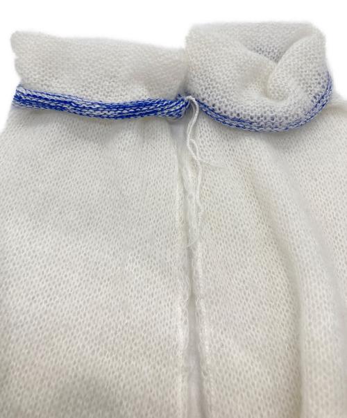 MM6 Maison Margiela（エムエムシックスメゾンマルジェラ）MM6 Maison Margiela (エムエムシックスメゾンマルジェラ) Vネックニット ホワイト サイズ:Sの古着・服飾アイテム