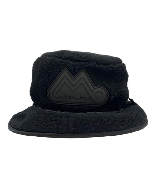 MM6 Maison Margiela（エムエムシックスメゾンマルジェラ）MM6 Maison Margiela (エムエムシックスメゾンマルジェラ) ボアバケットハット ブラックの古着・服飾アイテム