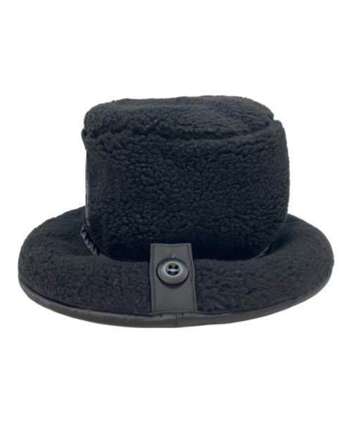 MM6 Maison Margiela（エムエムシックスメゾンマルジェラ）MM6 Maison Margiela (エムエムシックスメゾンマルジェラ) ボアバケットハット ブラックの古着・服飾アイテム
