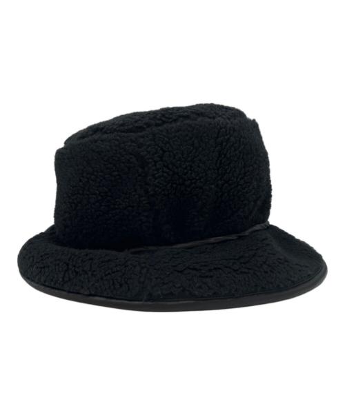 MM6 Maison Margiela（エムエムシックスメゾンマルジェラ）MM6 Maison Margiela (エムエムシックスメゾンマルジェラ) ボアバケットハット ブラックの古着・服飾アイテム
