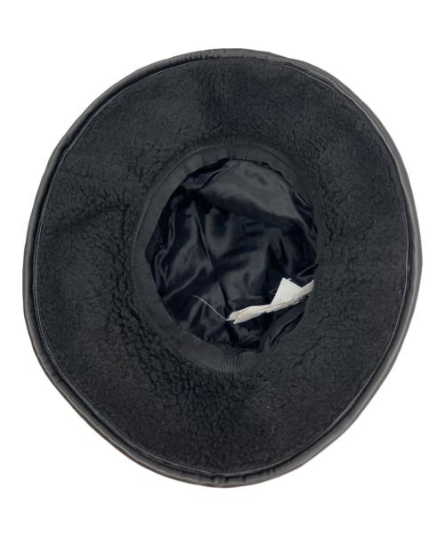 MM6 Maison Margiela（エムエムシックスメゾンマルジェラ）MM6 Maison Margiela (エムエムシックスメゾンマルジェラ) ボアバケットハット ブラックの古着・服飾アイテム