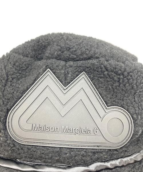 MM6 Maison Margiela（エムエムシックスメゾンマルジェラ）MM6 Maison Margiela (エムエムシックスメゾンマルジェラ) ボアバケットハット ブラックの古着・服飾アイテム