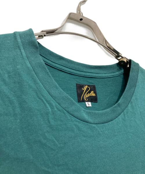 Needles（ニードルズ）Needles (ニードルズ) HIDDEN (ヒドゥン) プリントTシャツ グリーン サイズ:Lの古着・服飾アイテム
