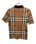 BURBERRY (バーバリー) シルクブレンドポロシャツ ブラウン サイズ:xxxs：30000円