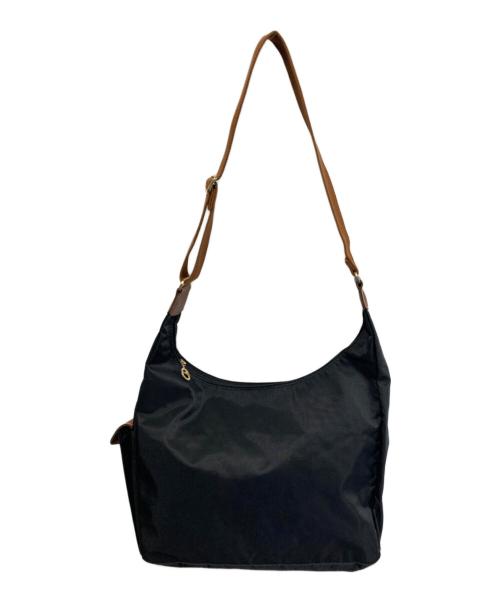 LONGCHAMP（ロンシャン）LONGCHAMP (ロンシャン) ナイロンショルダーバッグ ブラックの古着・服飾アイテム