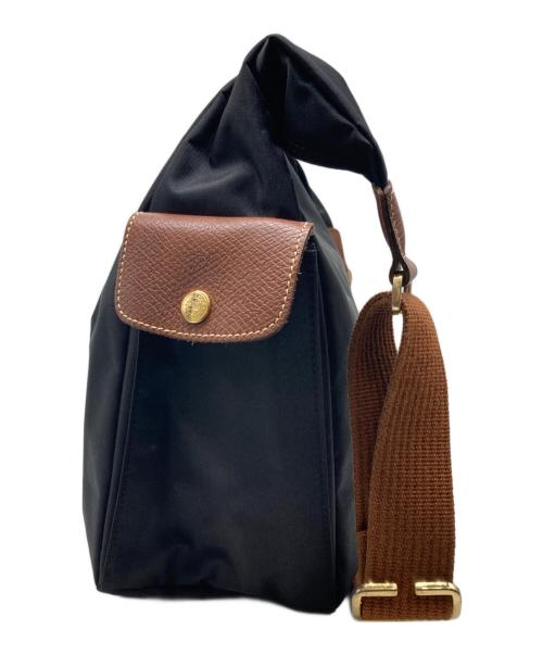LONGCHAMP（ロンシャン）LONGCHAMP (ロンシャン) ナイロンショルダーバッグ ブラックの古着・服飾アイテム