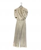 anuansアニュアンス）の古着「テーラードオールインワン」｜ベージュ