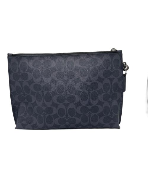 COACH（コーチ）COACH (コーチ) クラッチバッグ ネイビーの古着・服飾アイテム