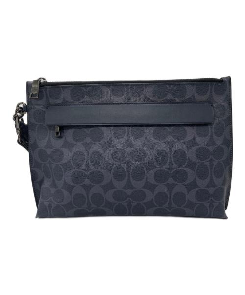 COACH（コーチ）COACH (コーチ) クラッチバッグ ネイビーの古着・服飾アイテム