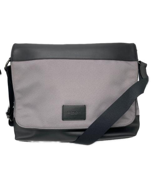COACH（コーチ）COACH (コーチ) メッセンジャーバッグ グレー×ブラックの古着・服飾アイテム