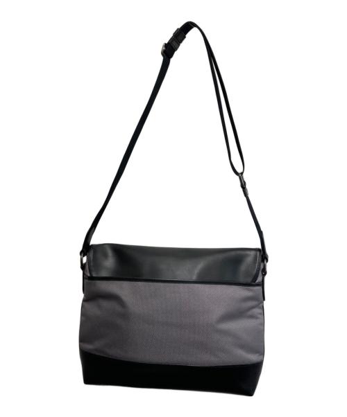 COACH（コーチ）COACH (コーチ) メッセンジャーバッグ グレー×ブラックの古着・服飾アイテム