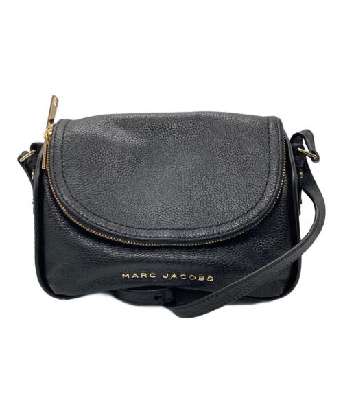 MARC JACOBS（マークジェイコブス）MARC JACOBS (マークジェイコブス) レザーショルダーバッグ ブラックの古着・服飾アイテム