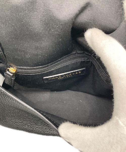 MARC JACOBS（マークジェイコブス）MARC JACOBS (マークジェイコブス) レザーショルダーバッグ ブラックの古着・服飾アイテム