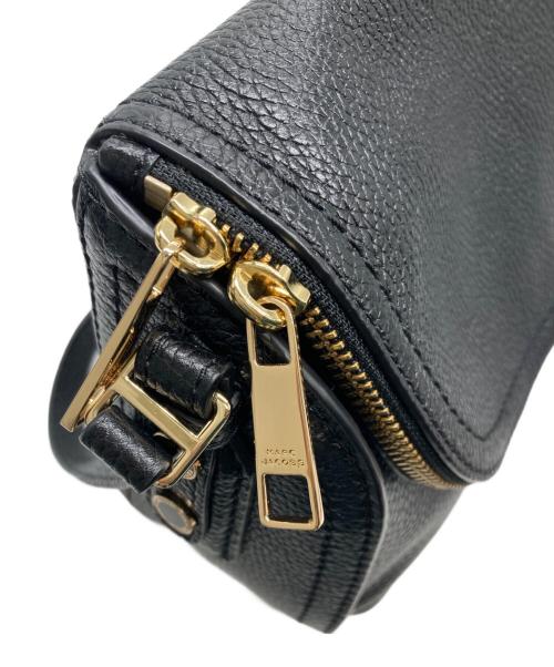 MARC JACOBS（マークジェイコブス）MARC JACOBS (マークジェイコブス) レザーショルダーバッグ ブラックの古着・服飾アイテム