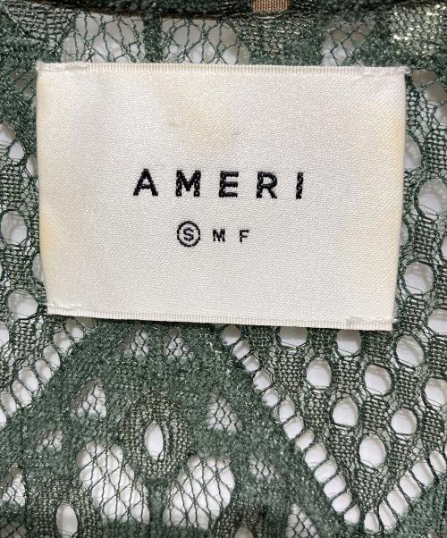 Ameri（アメリ）AMERI (アメリ) GEOMETRY LACE DRESS グリーン サイズ:Sの古着・服飾アイテム