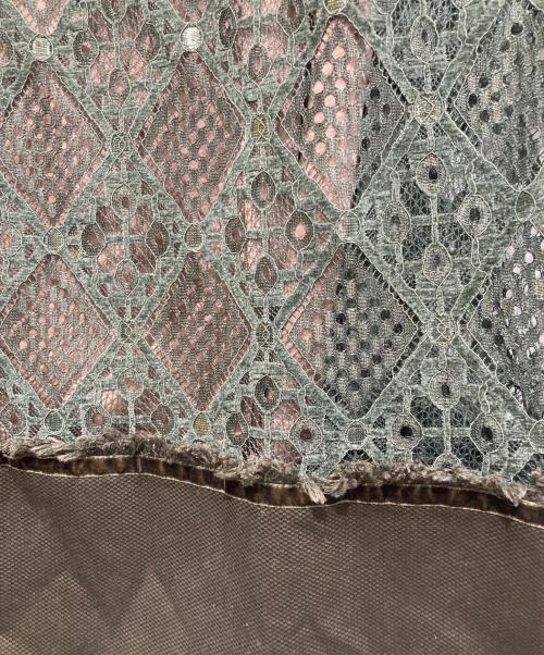 Ameri（アメリ）AMERI (アメリ) GEOMETRY LACE DRESS グリーン サイズ:Sの古着・服飾アイテム