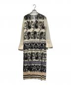 Ameriアメリ）の古着「PAISLEY EMBROIDERY DRESS/ドレス」｜ホワイト×ブラック