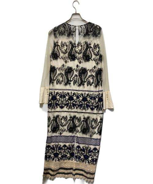 Ameri（アメリ）Ameri (アメリ) PAISLEY EMBROIDERY DRESS/ドレス ホワイト×ブラック サイズ:Mの古着・服飾アイテム