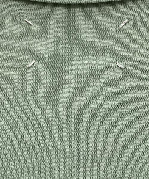 Maison Margiela（メゾンマルジェラ）Maison Margiela (メゾンマルジェラ) スキッパーニットポロ グリーン サイズ:Mの古着・服飾アイテム
