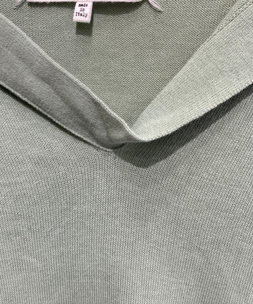 Maison Margiela（メゾンマルジェラ）Maison Margiela (メゾンマルジェラ) スキッパーニットポロ グリーン サイズ:Mの古着・服飾アイテム