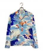 Sun Surfサンサーフ）の古着「アロハシャツ」｜ブルー×スカイブル