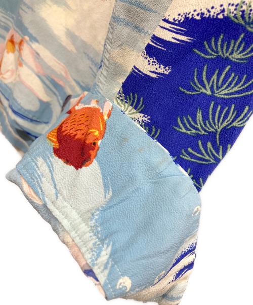 Sun Surf（サンサーフ）Sun Surf (サンサーフ) アロハシャツ ブルー×スカイブル サイズ:Mの古着・服飾アイテム