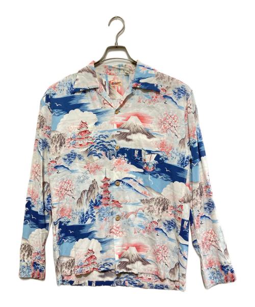 Sun Surf（サンサーフ）Sun Surf (サンサーフ) アロハシャツ ピンク×ブルー サイズ:Mの古着・服飾アイテム