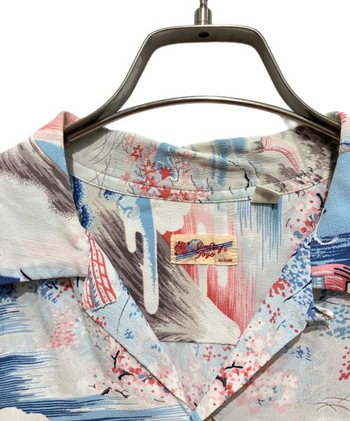 Sun Surf（サンサーフ）Sun Surf (サンサーフ) アロハシャツ ピンク×ブルー サイズ:Mの古着・服飾アイテム