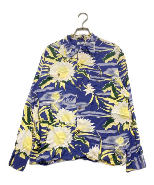 Sun Surf（サンサーフ）Sun Surf (サンサーフ) アロハシャツ ブルー×イエロー サイズ:Mの古着・服飾アイテム