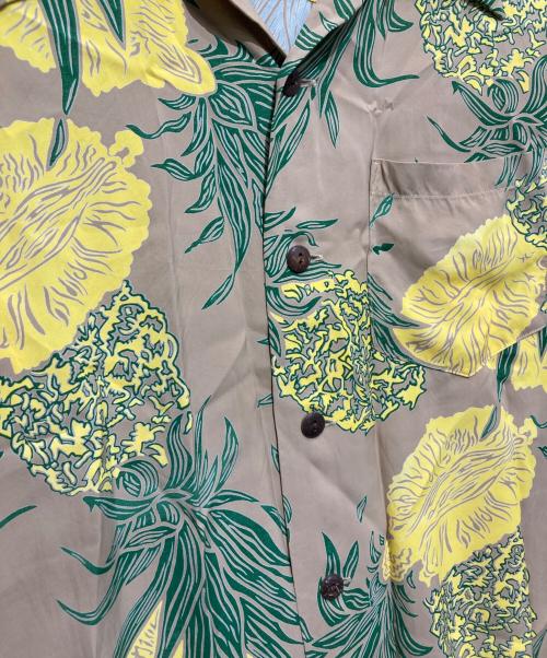 Sun Surf（サンサーフ）Sun Surf (サンサーフ) アロハシャツ ベージュ×イエロー サイズ:Mの古着・服飾アイテム
