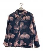 Sun Surfサンサーフ）の古着「アロハシャツ」｜ブラック×ピンク