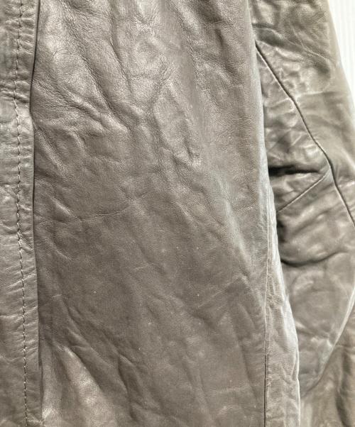 E.Z BY ZEGNA（イージーバイゼニア）E.Z BY ZEGNA (イージーバイゼニア) レザージャケット ブラウン サイズ:Lの古着・服飾アイテム