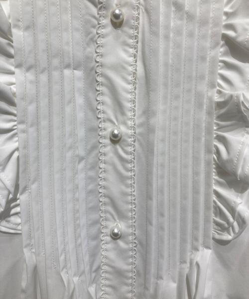 Ame no chi Hare（アメノチハレ）Ame no chi Hare (アメノチハレ) ピンタックブラウス ホワイト サイズ:FREEの古着・服飾アイテム